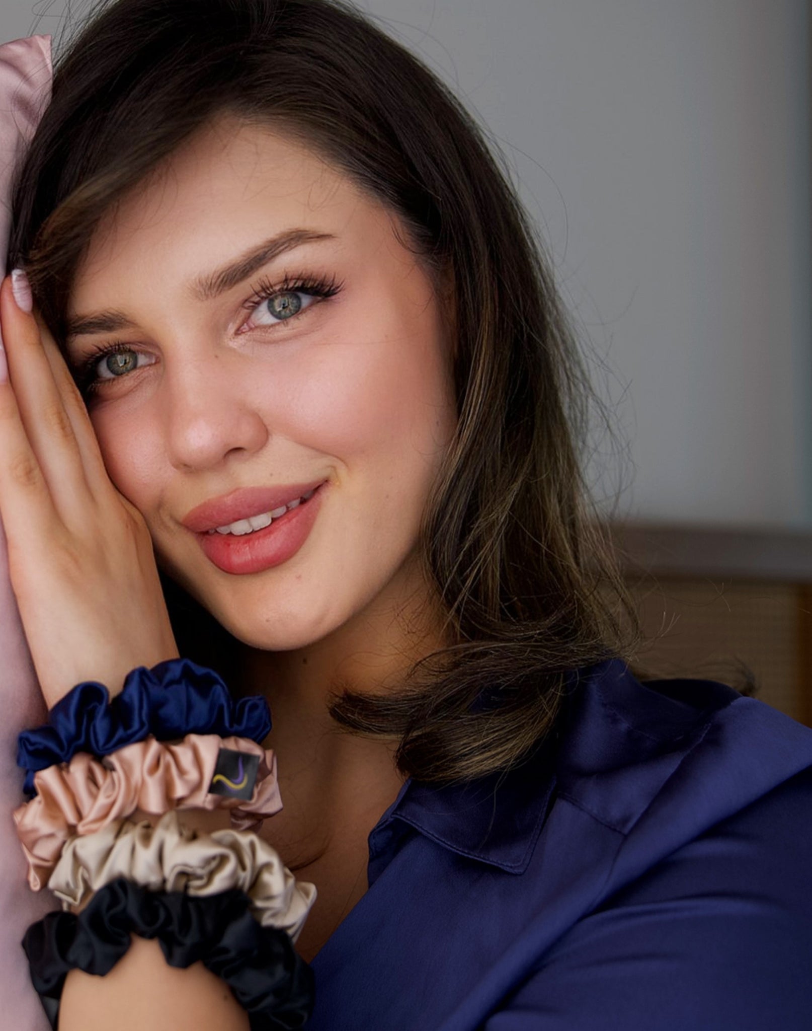 100% Pure Silk Large Scrunchies